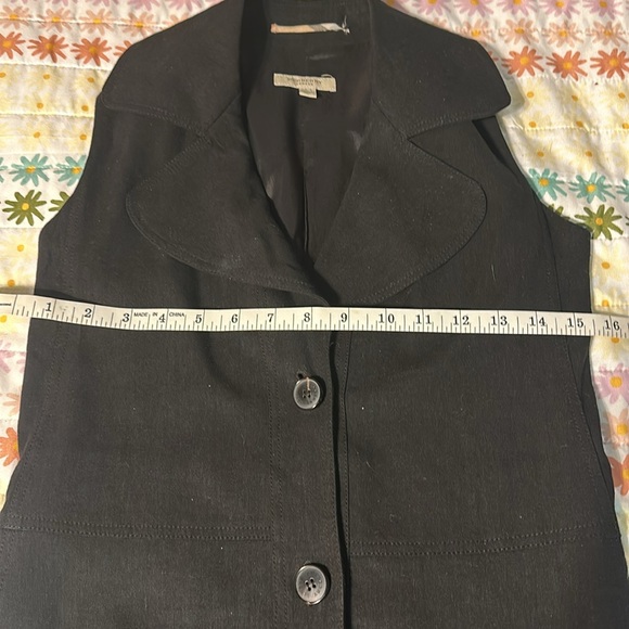 Vintage form fitting flattering vintage black button down dress size 2 - Picture 7 of 12